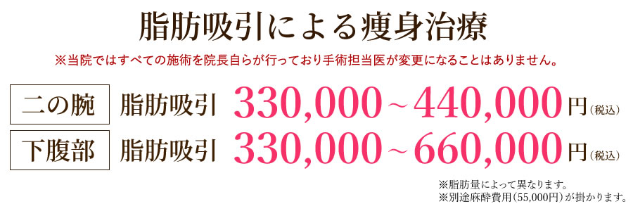 脂肪吸引による痩身治療